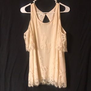 Cold Shoulder Lace Top